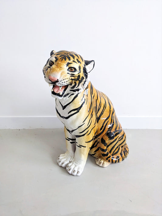 Italian Ceramic Tiger 1980's