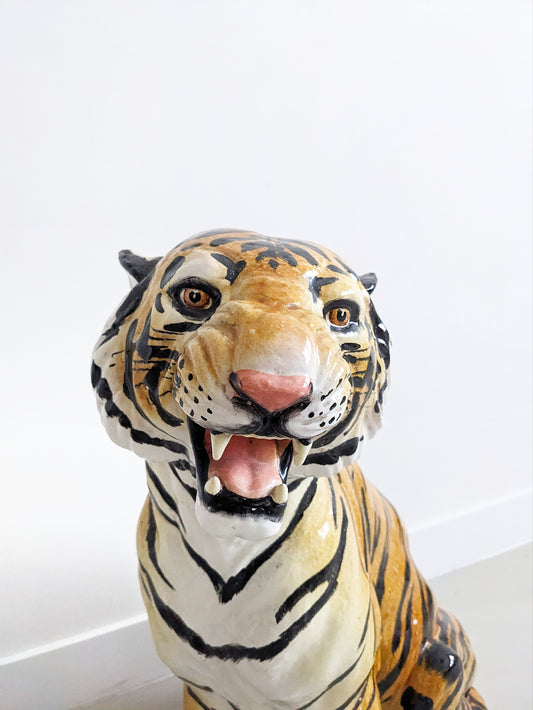 Italian Ceramic Tiger 1980's