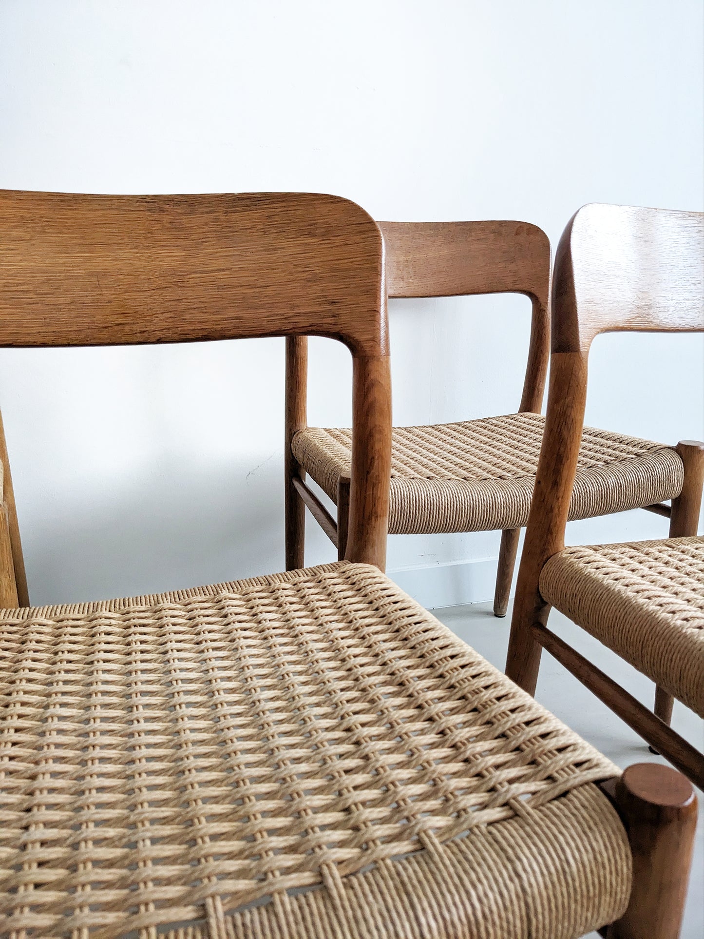 Set of 4 Niels Otto Møller Chairs 'Model 75' 1950's