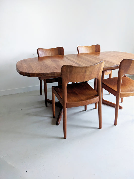 Set of 4 'Ole' Dining Chairs by Niels Koefoed for Hornslet 1960's