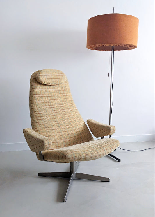 'Contourette Roto' Swivel Chair by Alf Svensson for Dux 1960's