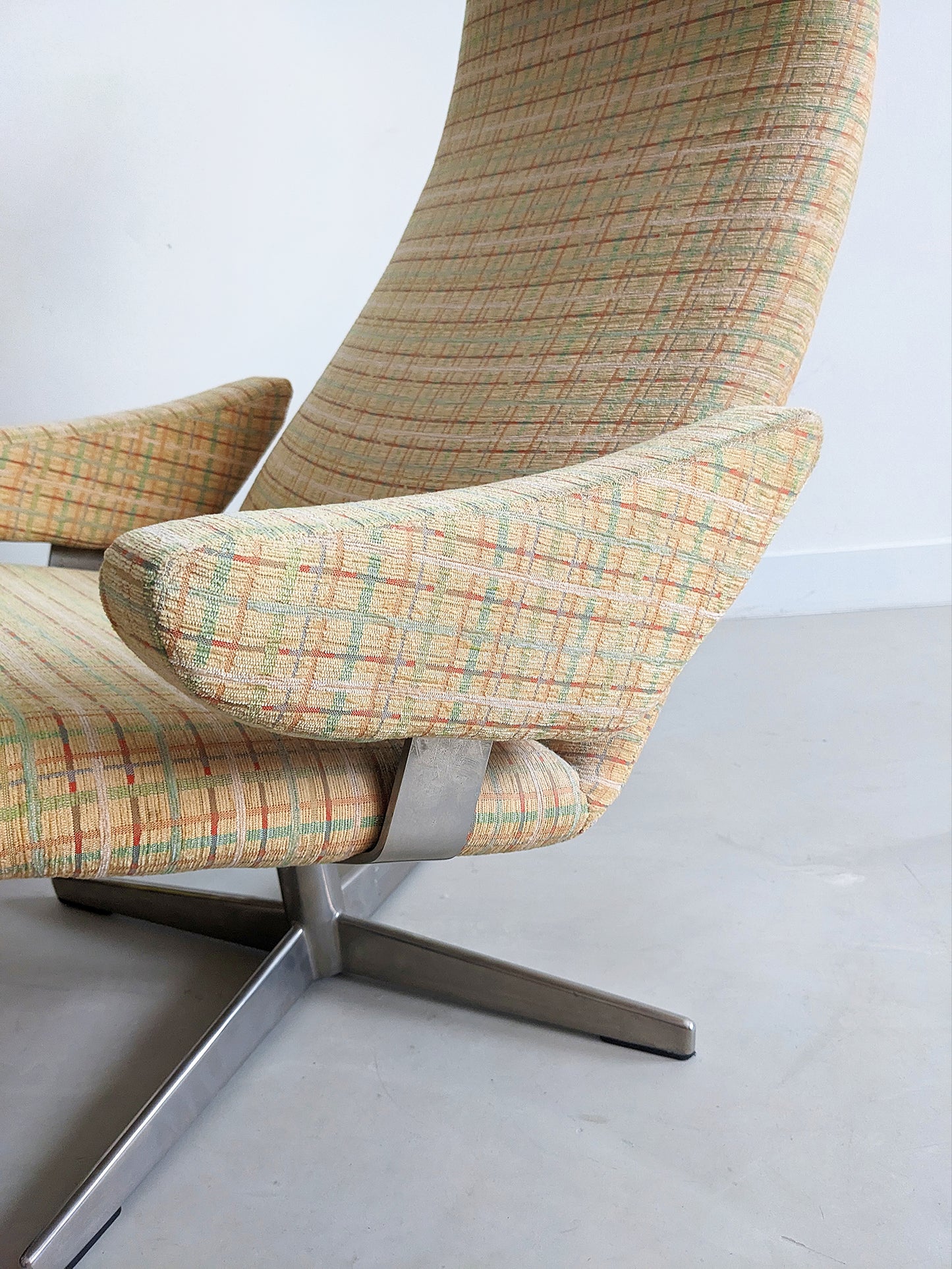 'Contourette Roto' Swivel Chair by Alf Svensson for Dux 1960's