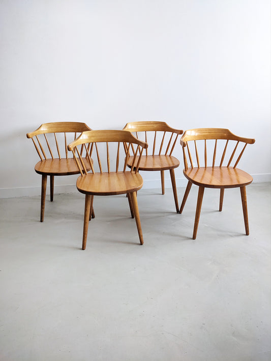 Set of 4 'Småland' Dining Chairs by Yngve Ekström for Stolab 1960's