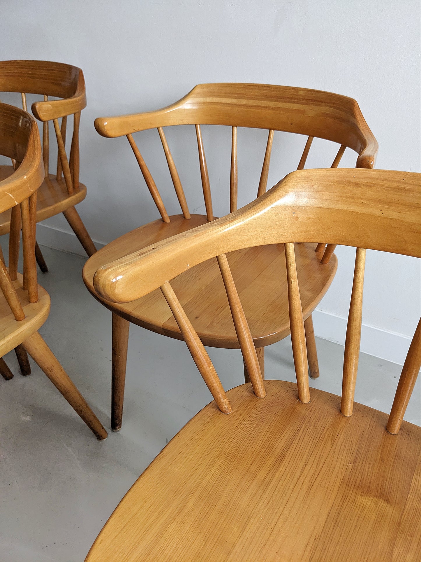 Set of 4 'Småland' Dining Chairs by Yngve Ekström for Stolab 1960's