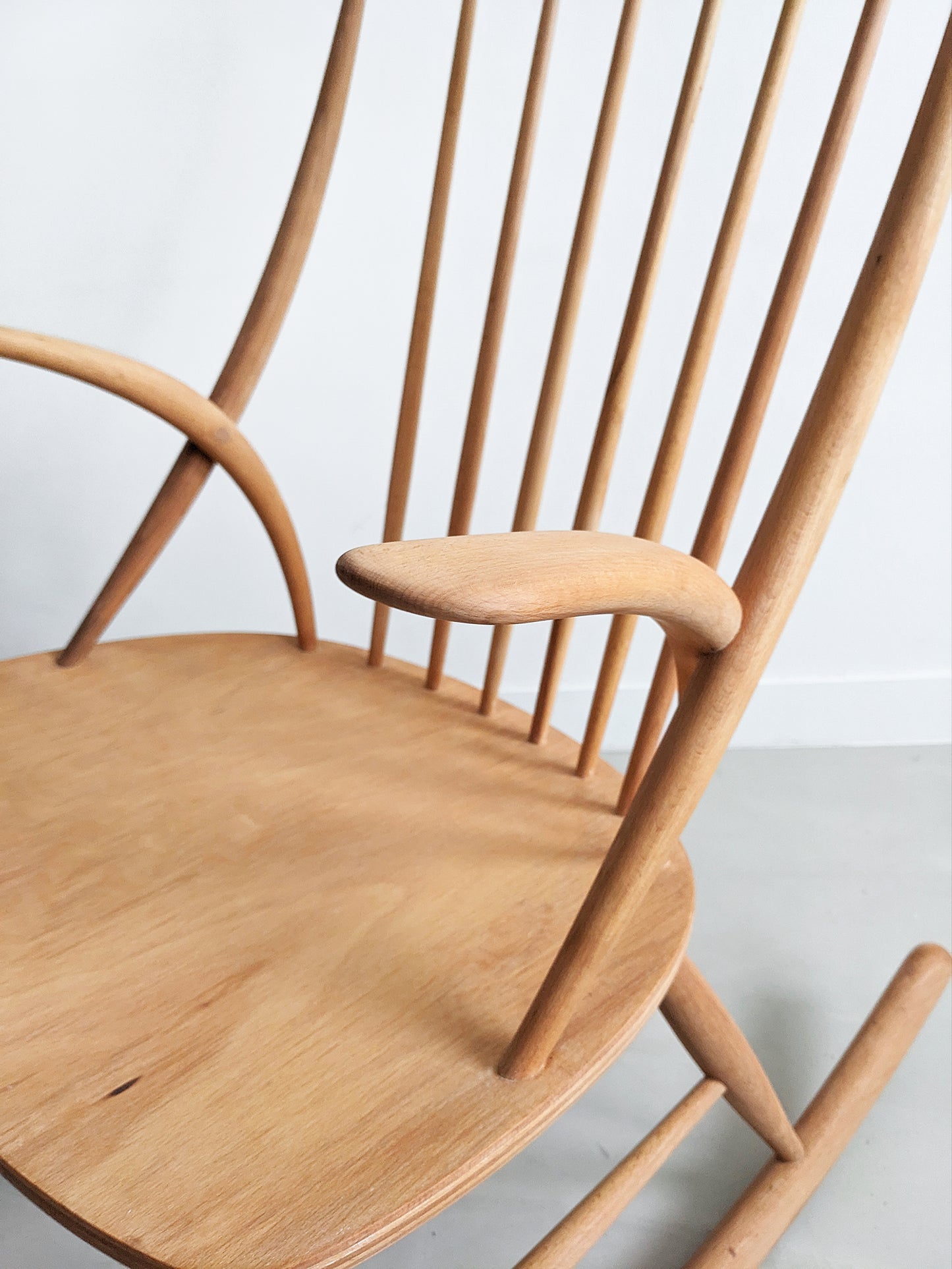 Rocking Chair 'IW3' by Illum Wikkelsø for Niels Eilersen 1960's