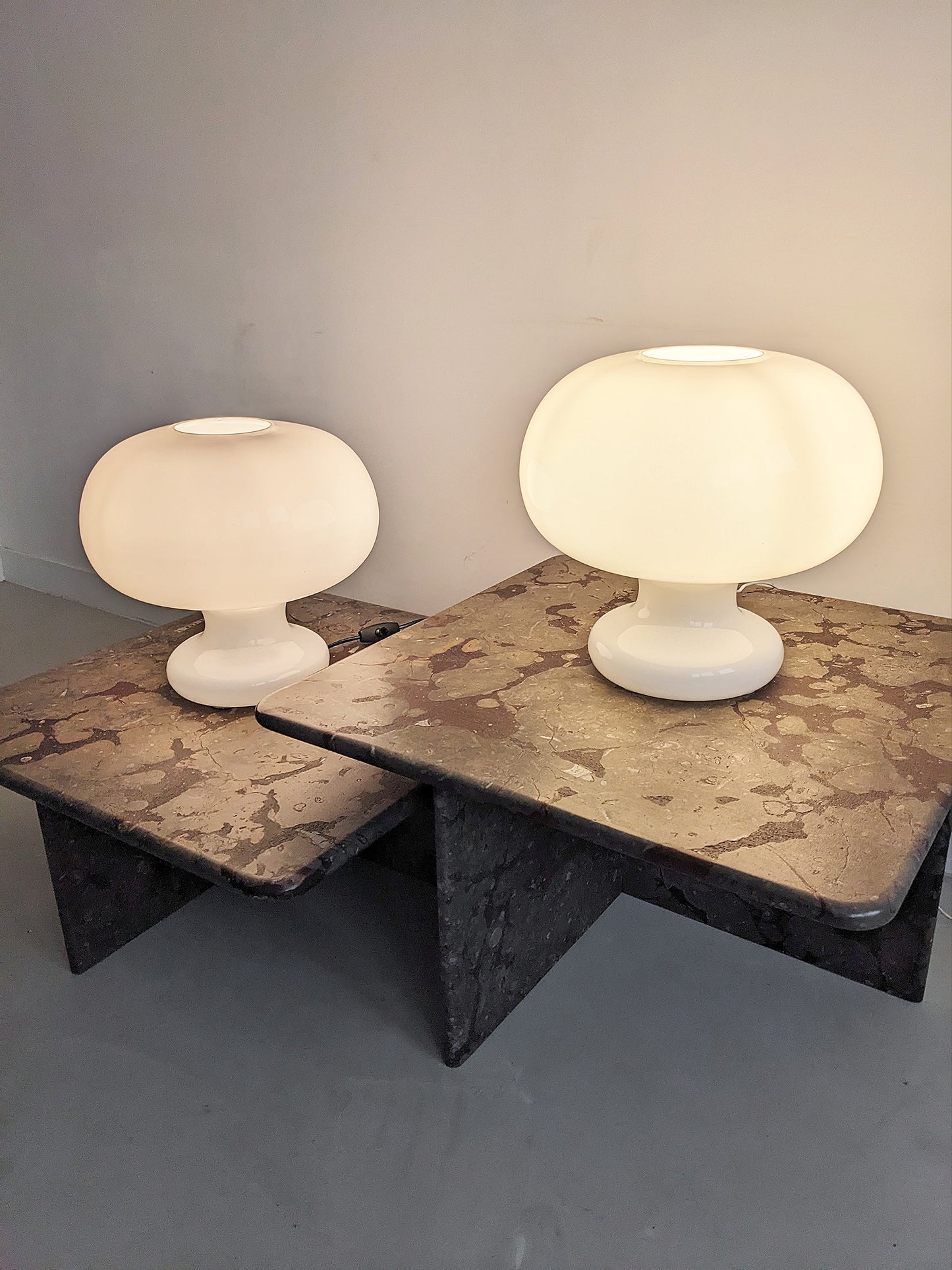 Set of 2 Cosack Mushroom Table Lamps 1970's