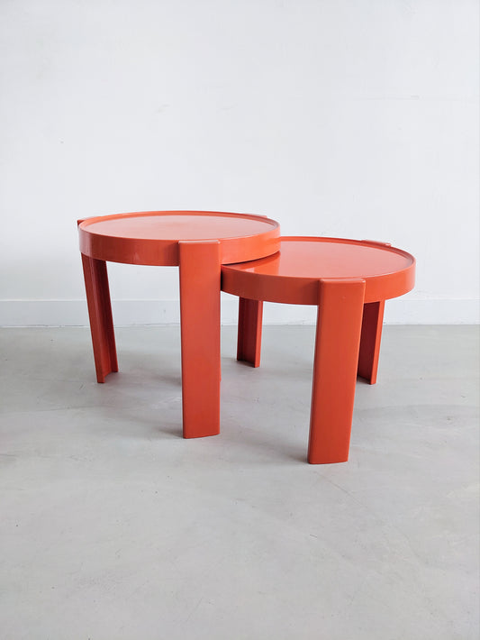 Set of 2 Space Age Nesting Tables 1970's