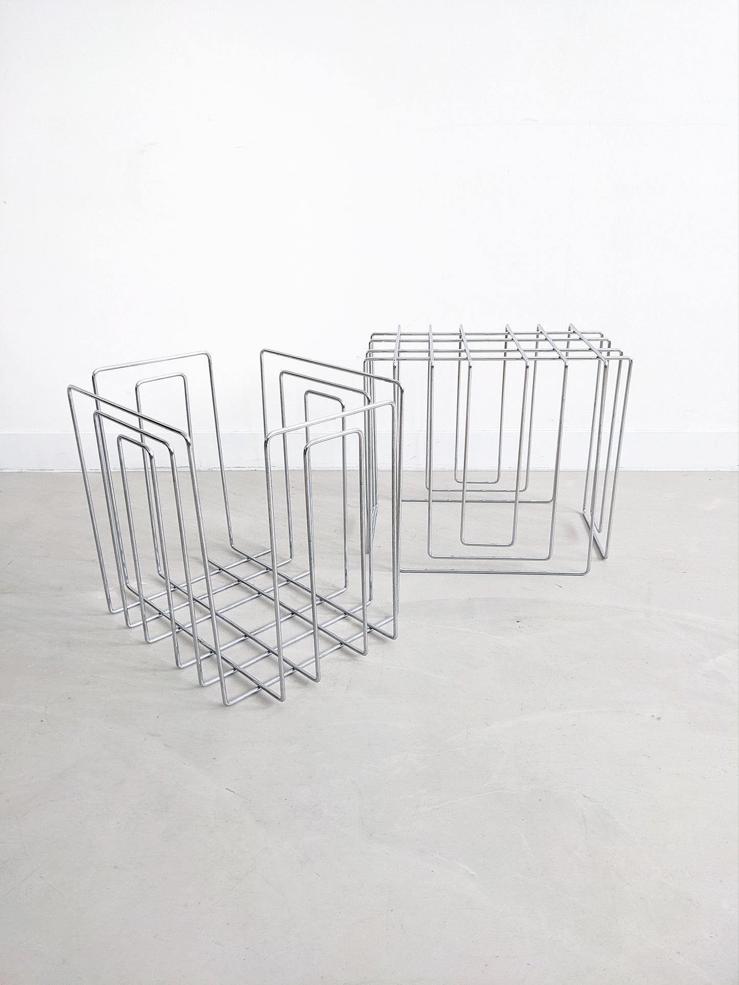 Chrome Plated 'Paper Collector' by Willi Glaeser for Thomas Merlo 1980s