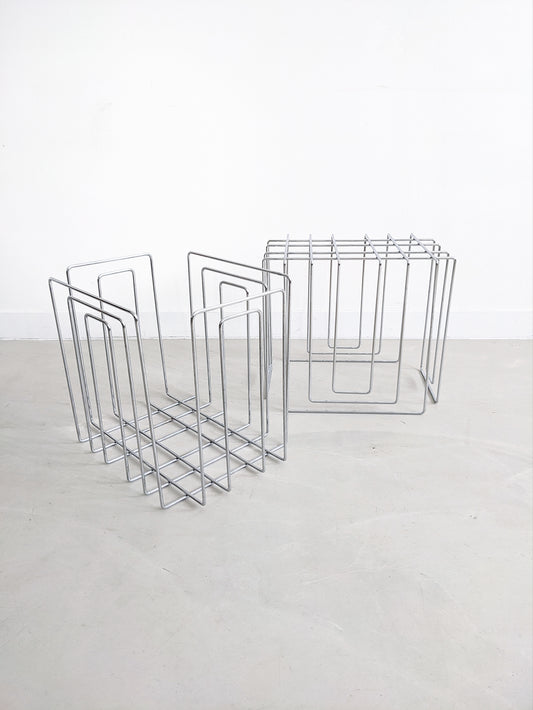 Chrome Plated 'Paper Collector' by Willi Glaeser for Thomas Merlo 1980s