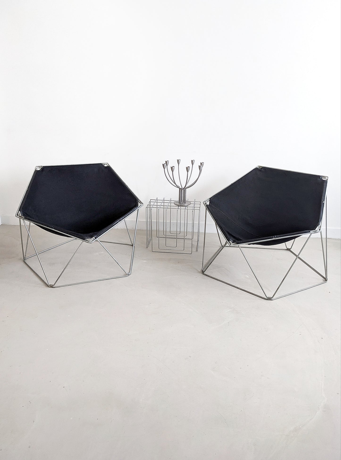 Set of 2 'Penta' Chairs by Jean-Paul Barry & Kim Moltzer for Bofinger 1960's