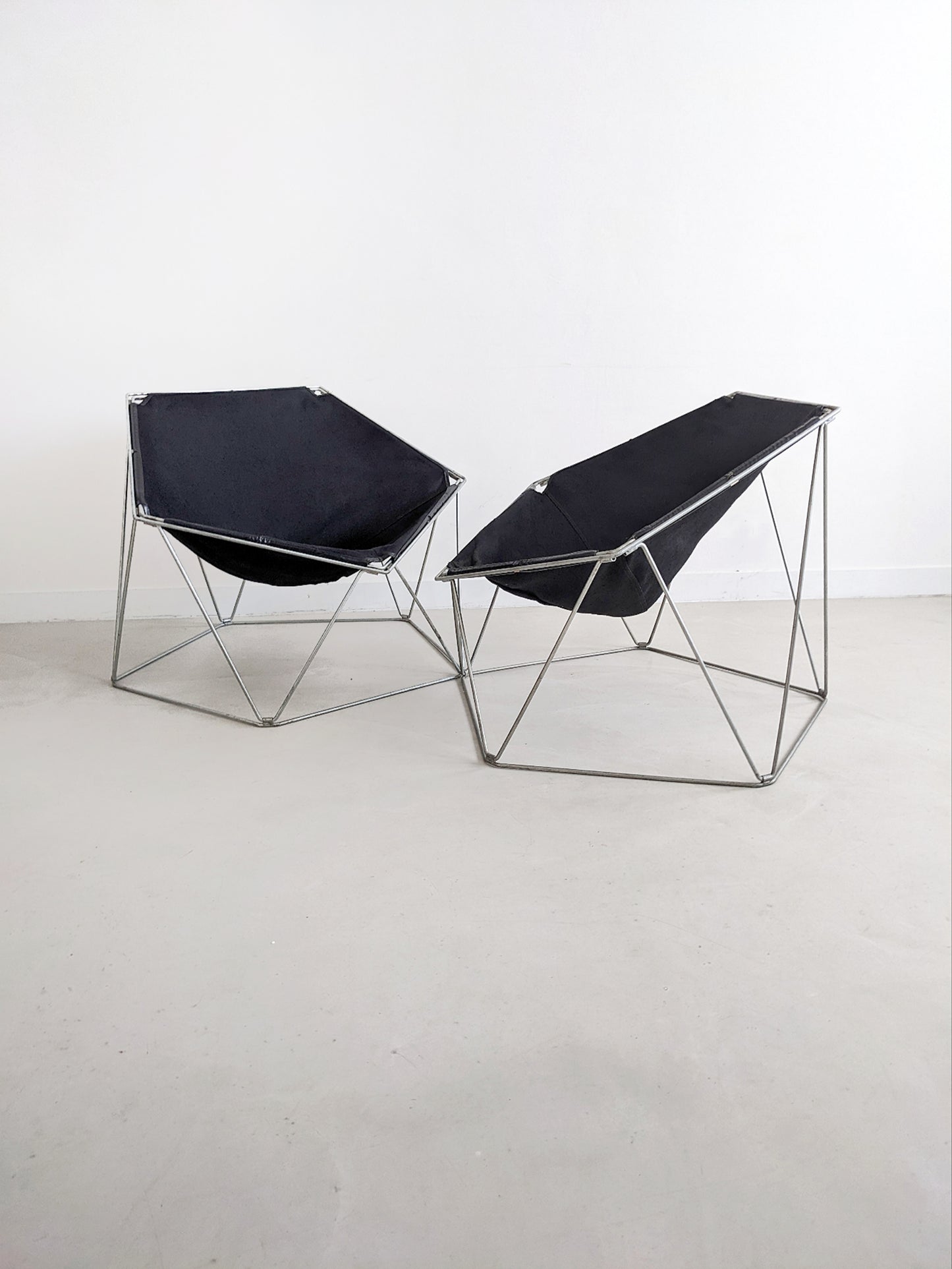 Set of 2 'Penta' Chairs by Jean-Paul Barry & Kim Moltzer for Bofinger 1960's