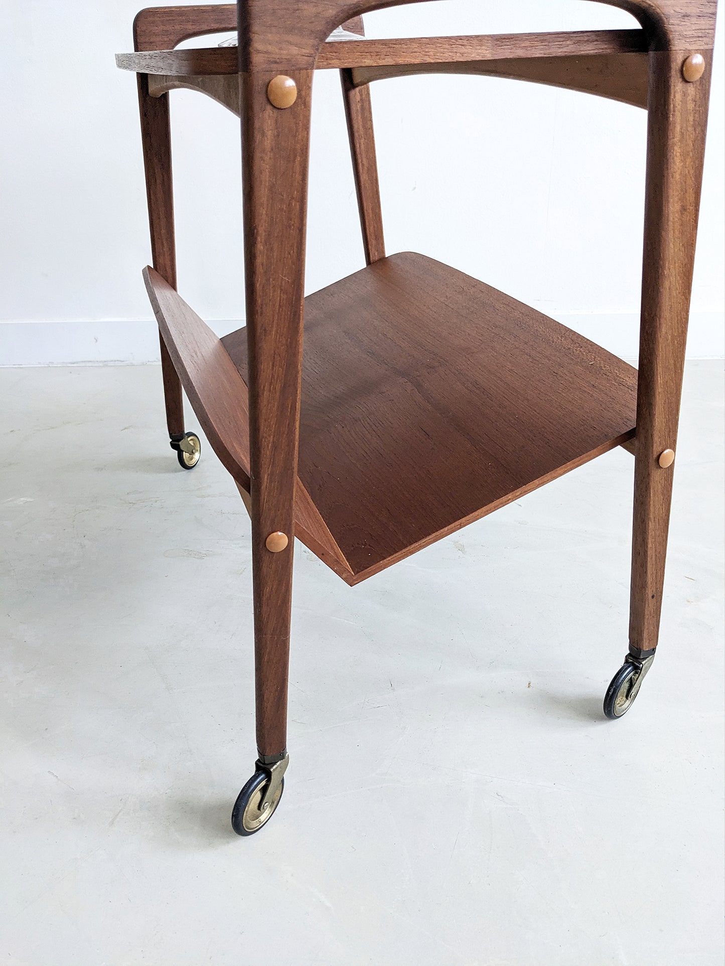 Midcentury Teak Bar Cart by Opal Germany 1960's