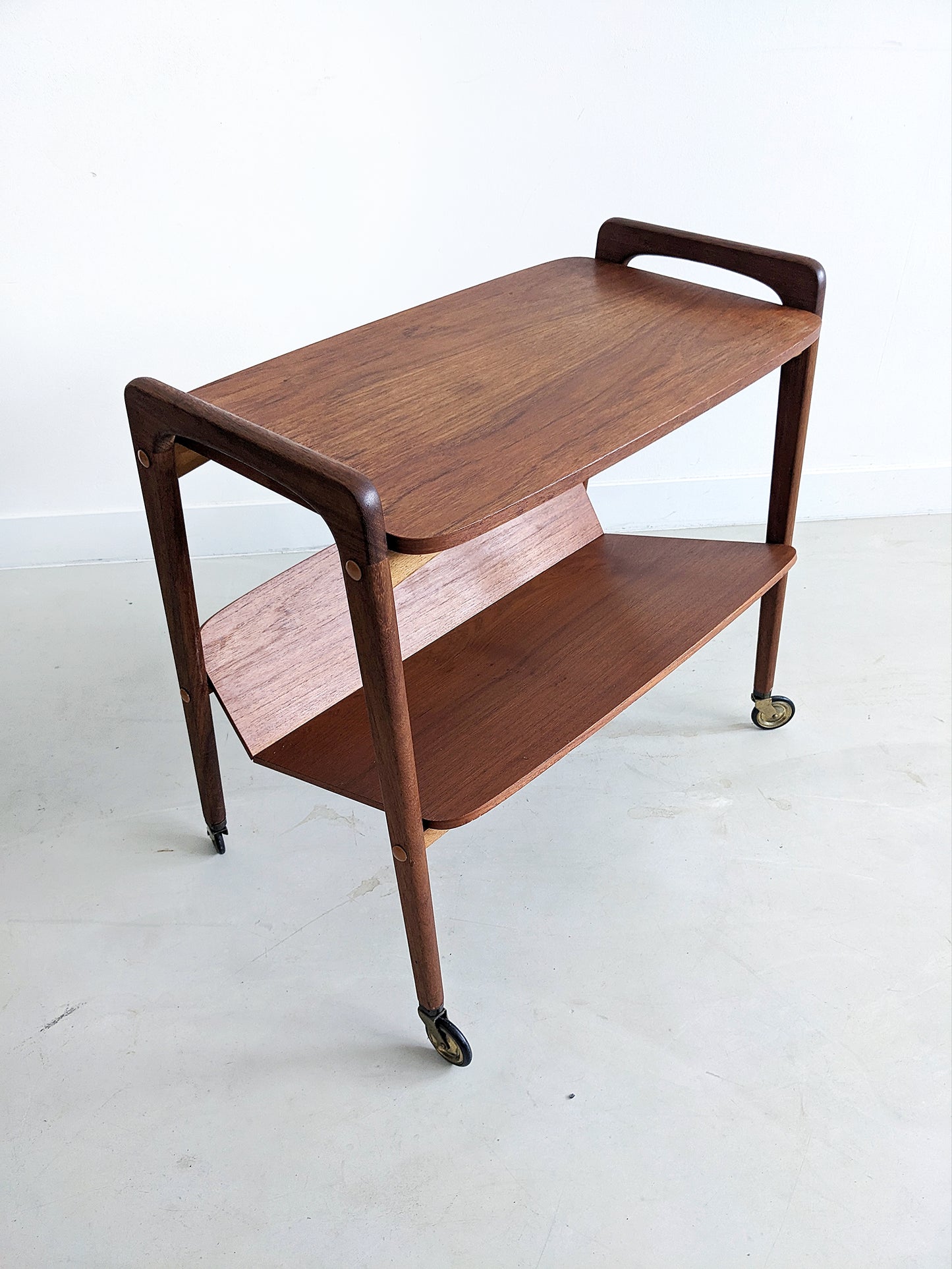 Midcentury Teak Bar Cart by Opal Germany 1960's