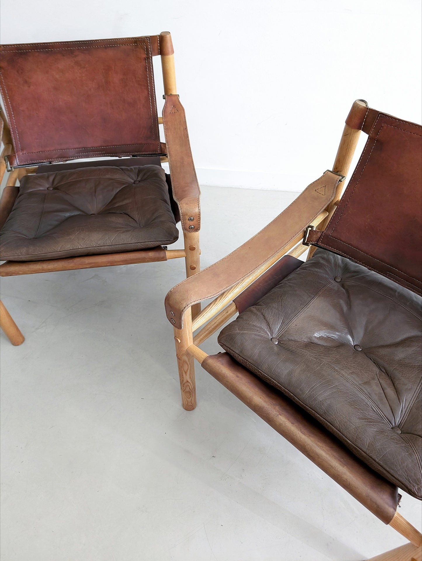 Set of 2 'Sirocco' Safari Chairs by Arne Norell 1960s