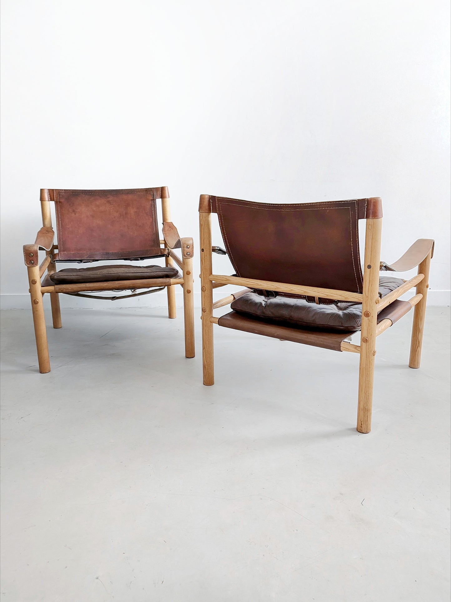 Set of 2 'Sirocco' Safari Chairs by Arne Norell 1960s