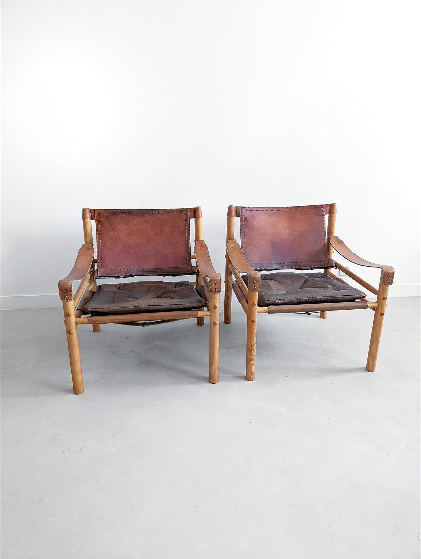 Set of 2 'Sirocco' Safari Chairs by Arne Norell 1960s