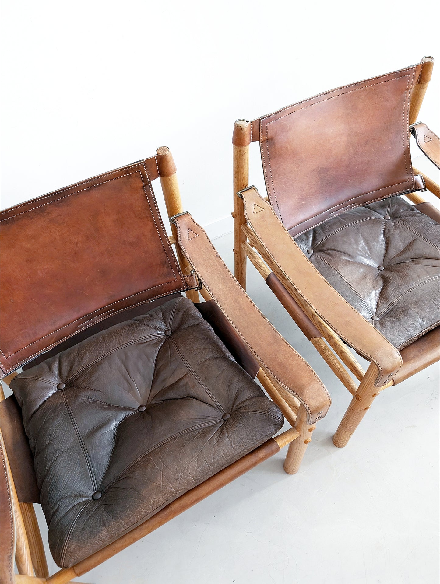 Set of 2 'Sirocco' Safari Chairs by Arne Norell 1960s