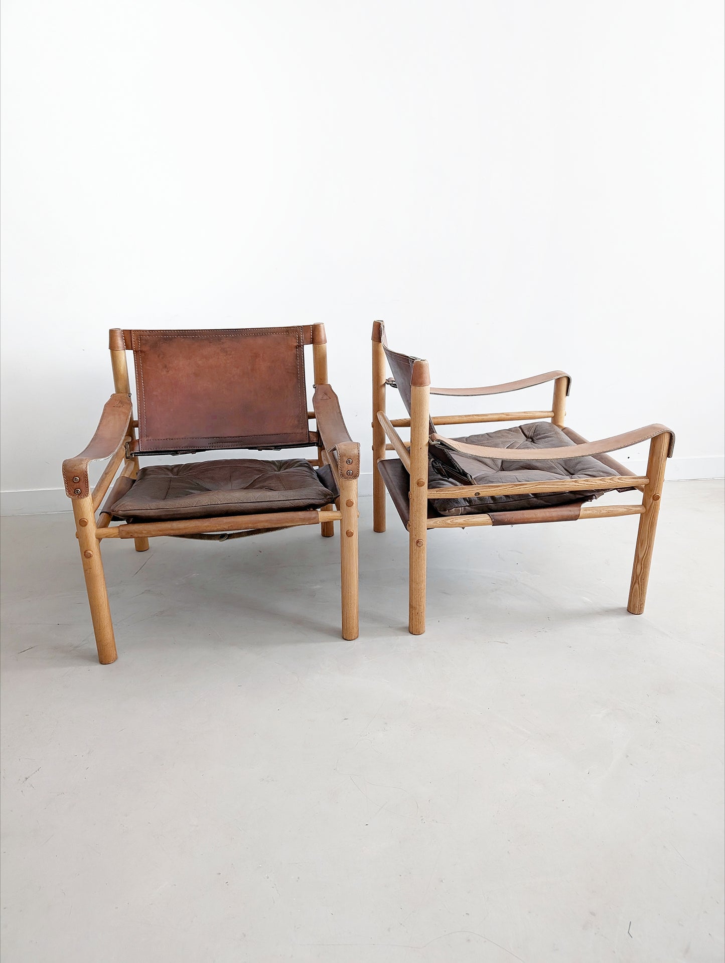 Set of 2 'Sirocco' Safari Chairs by Arne Norell 1960s