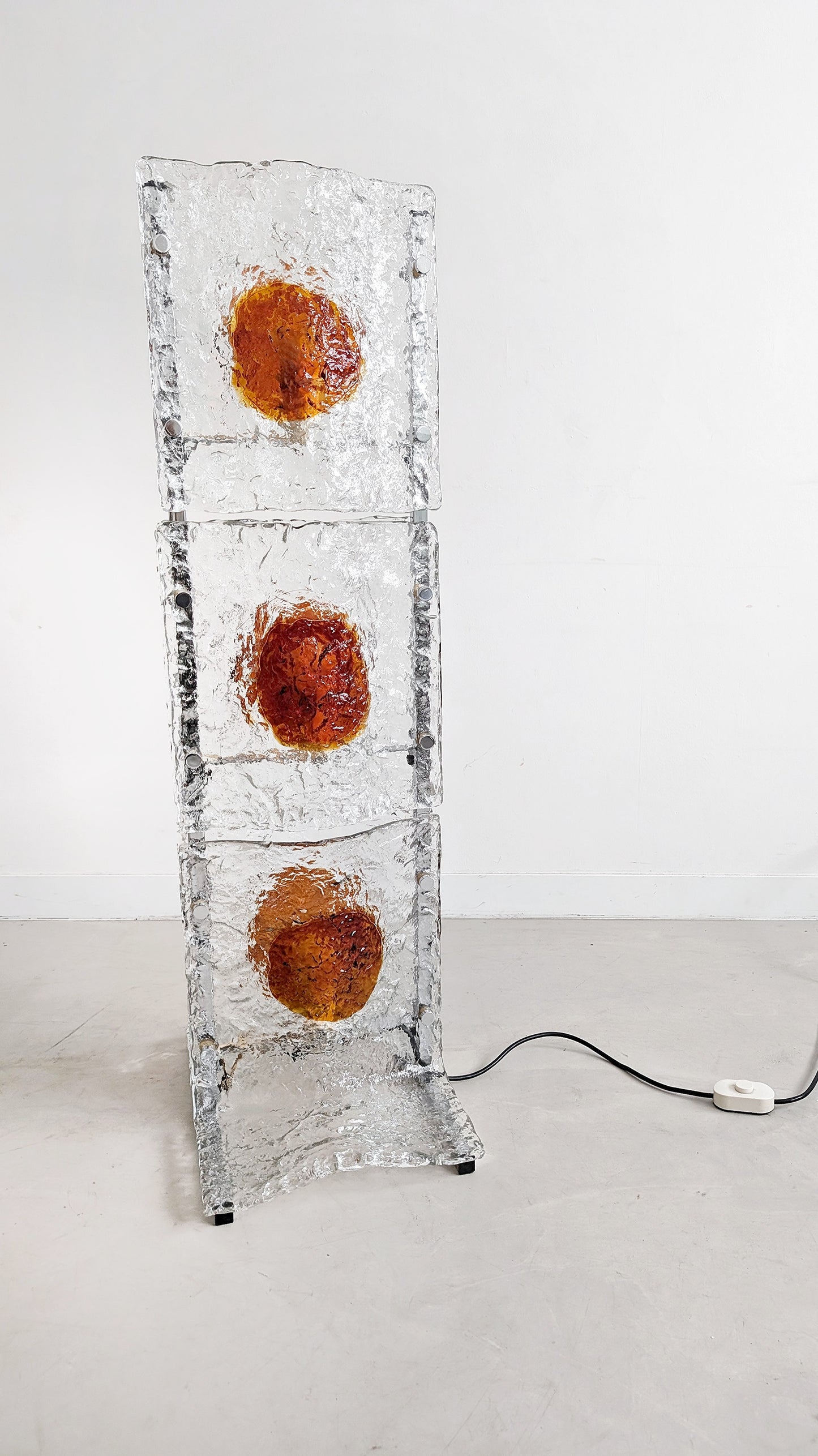 Murano Floor Lamp by Toni Zuccheri for A.V. Mazzega 1970s