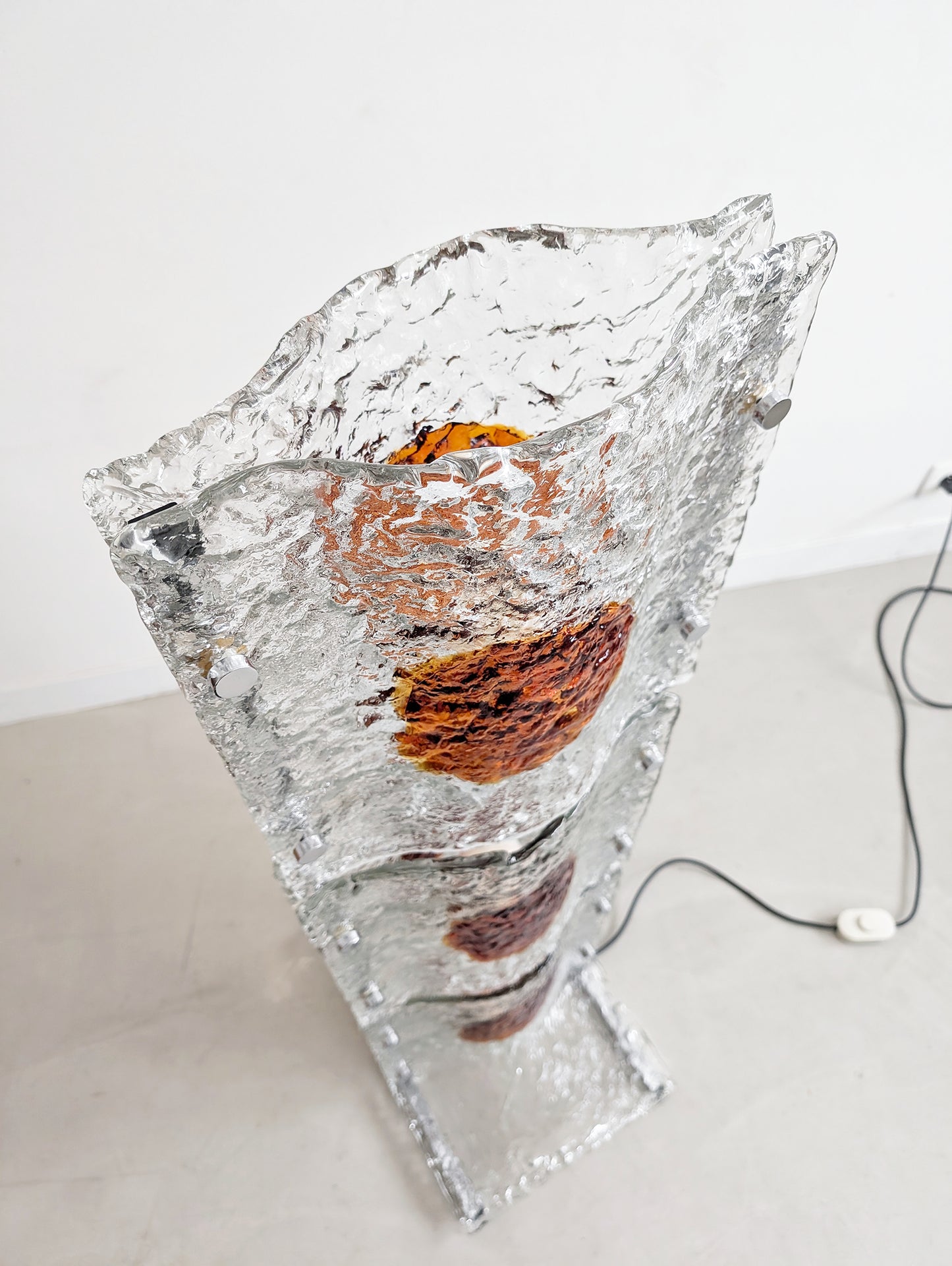 Murano Floor Lamp by Toni Zuccheri for A.V. Mazzega 1970s