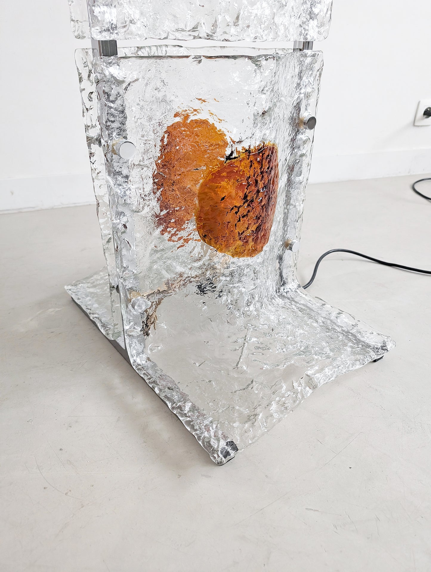 Murano Floor Lamp by Toni Zuccheri for A.V. Mazzega 1970s
