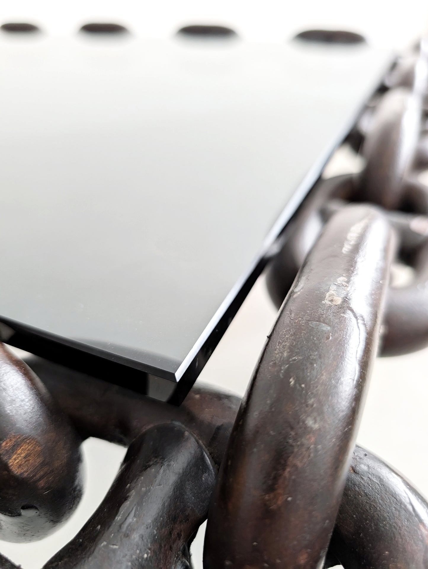 Brutalist Chain Link Coffee Table 1970s