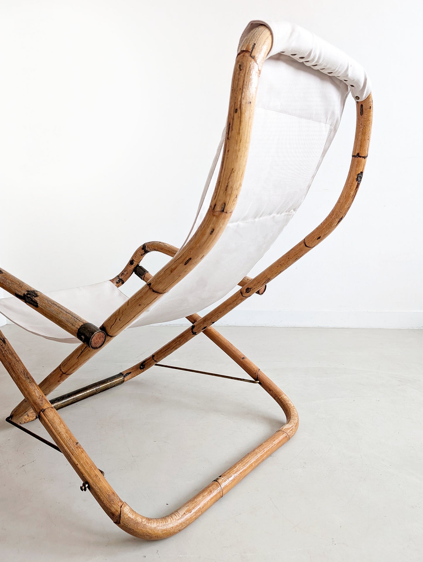 Set of 2 Italian Deck Chairs 1960s