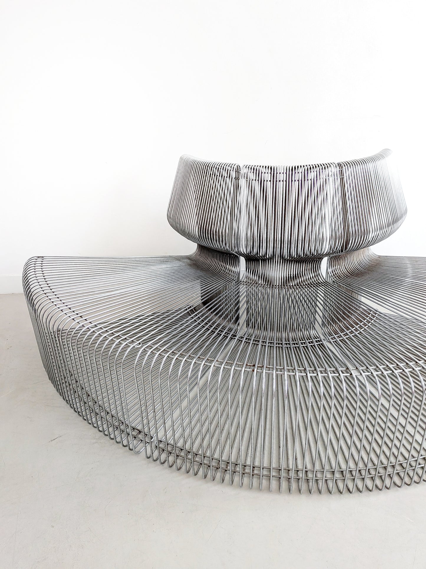 Set of 3 Pantonova 'Concave' Seating Elements by Verner Panton 1980s