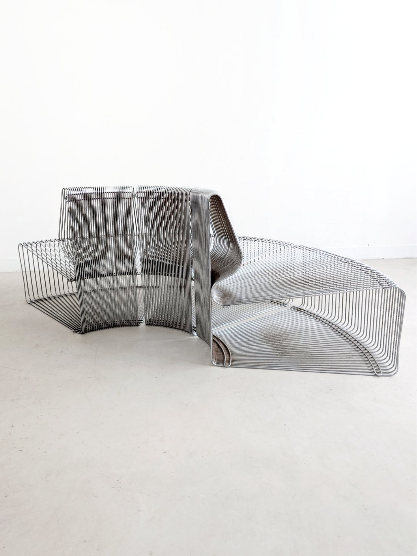 Set of 3 Pantonova 'Concave' Seating Elements by Verner Panton 1980s