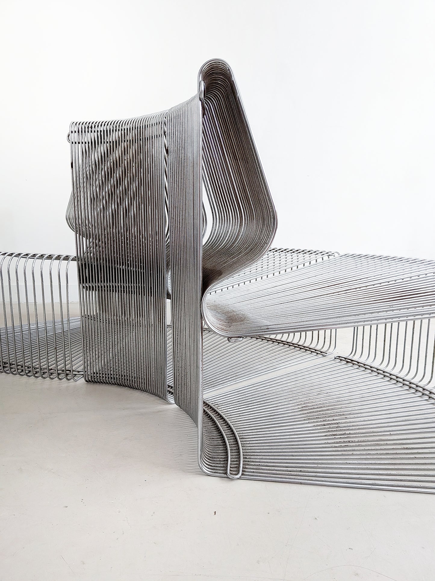 Set of 3 Pantonova 'Concave' Seating Elements by Verner Panton 1980s