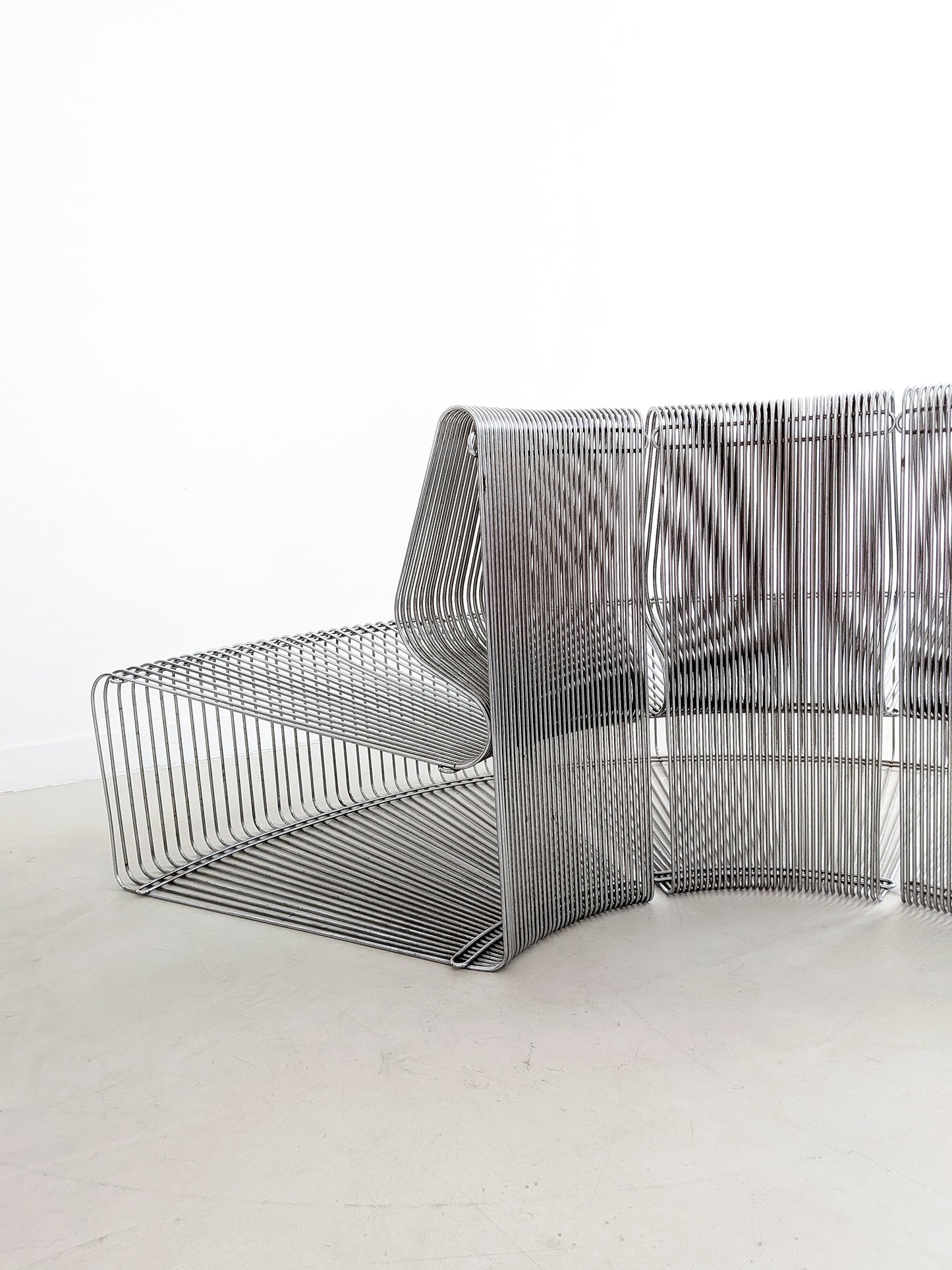 Set of 3 Pantonova 'Concave' Seating Elements by Verner Panton 1980s
