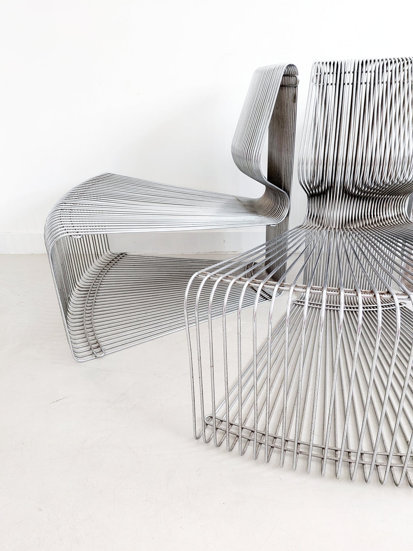 Set of 3 Pantonova 'Concave' Seating Elements by Verner Panton 1980s