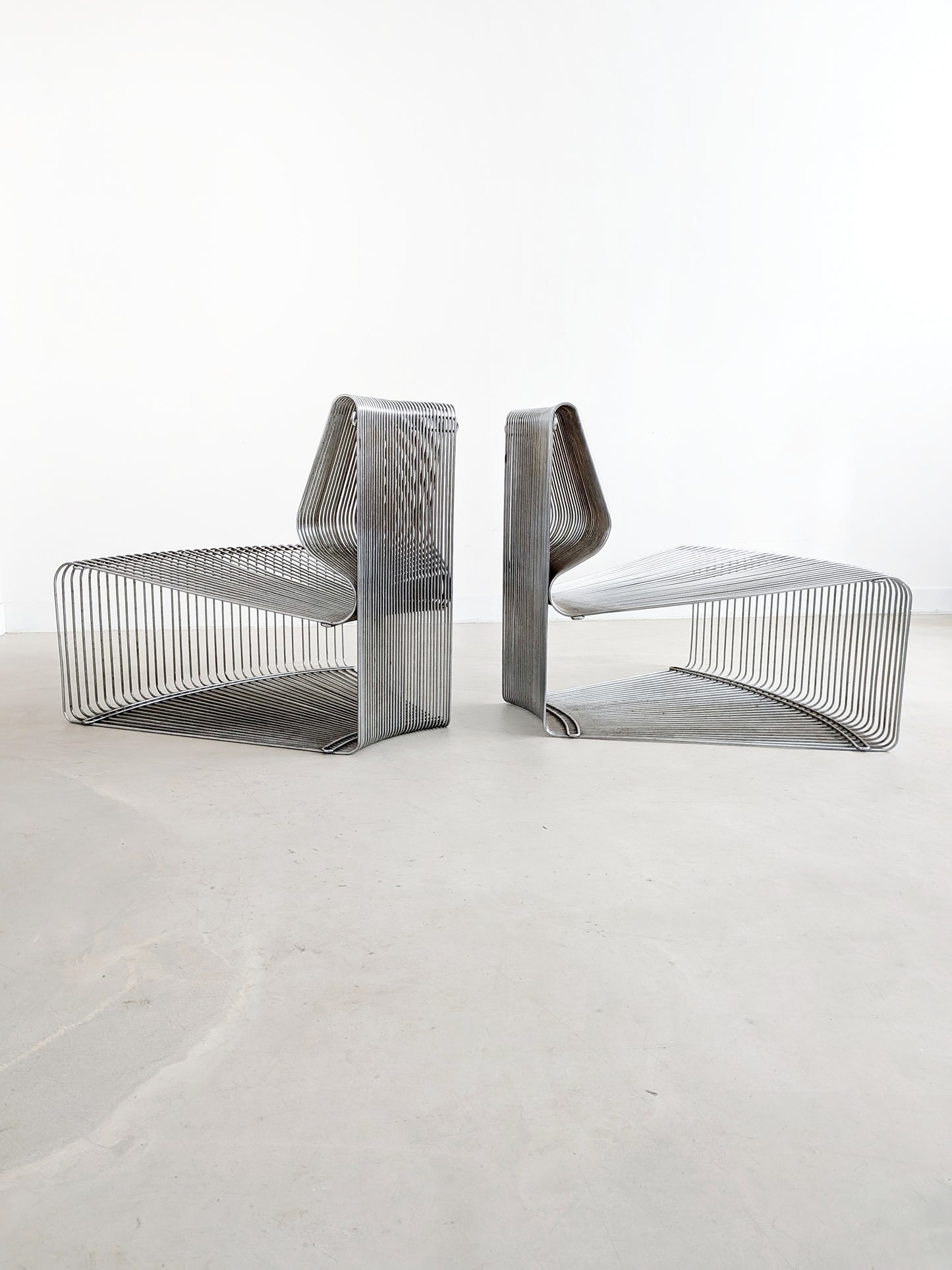 Set of 3 Pantonova 'Concave' Seating Elements by Verner Panton 1980s