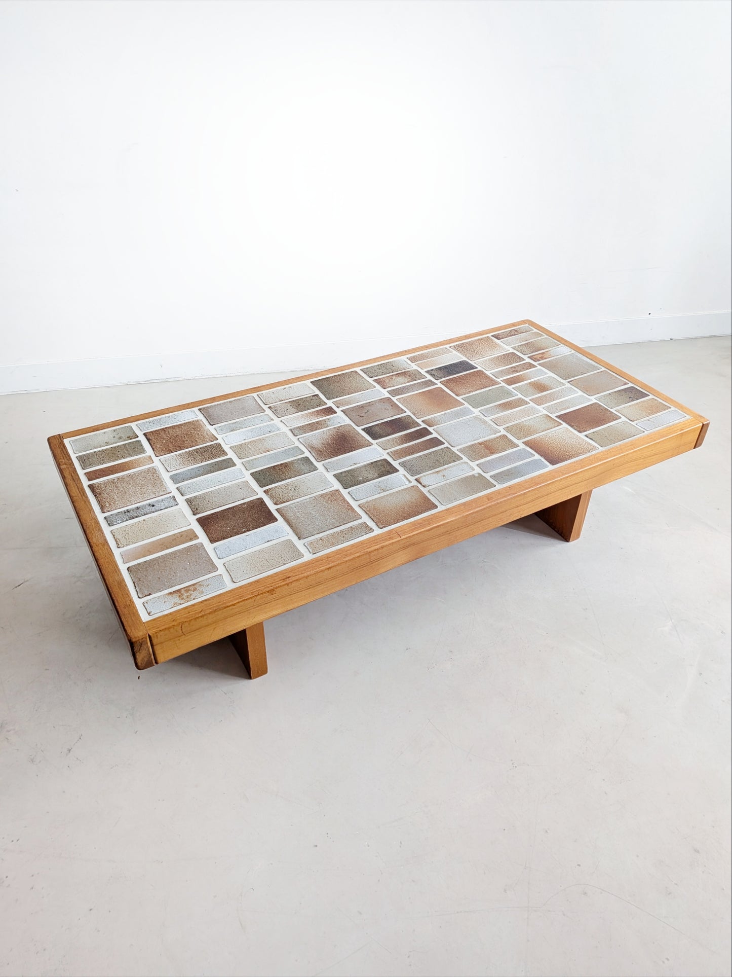 Ceramic Coffee Table by Maison Regain 1970s