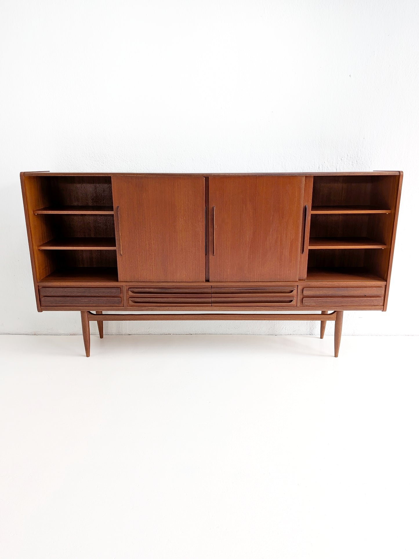 Danish Midcentury Modern Teakwood Highboard 1960s