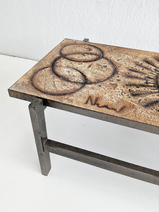 Lavastone Coffee Table by François Chaty for Vallauris 1960s