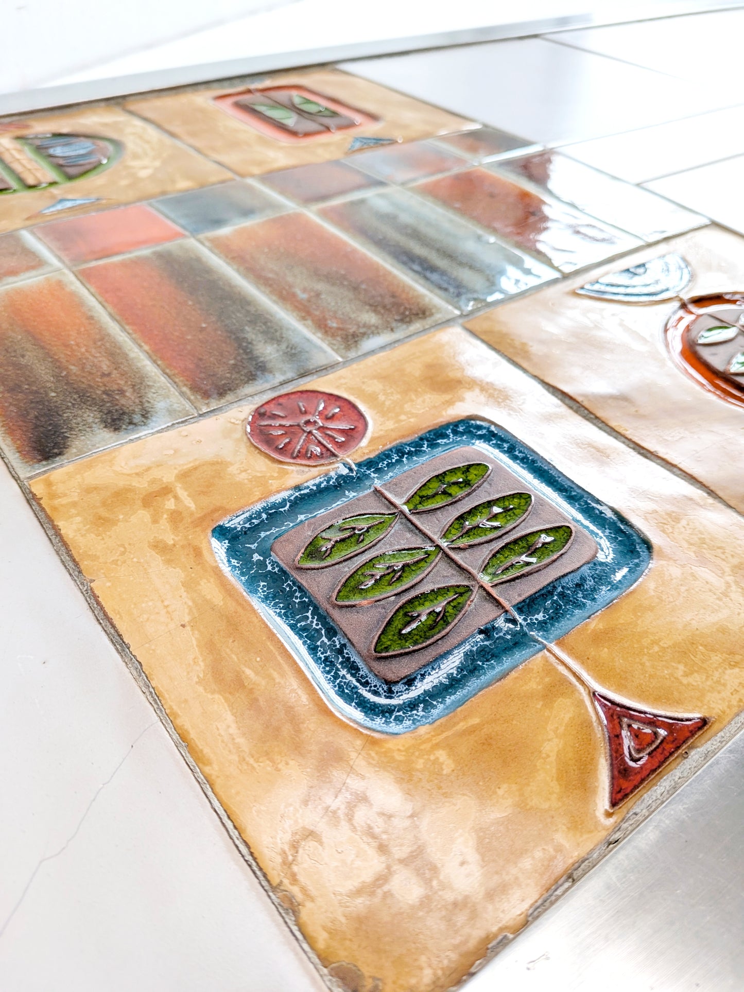 Ceramic Tile Coffee Table by Jean Gregorieff for Roche Bobois 1970s