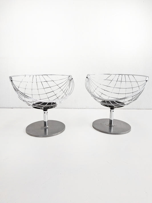 Set of 2 'Atomic Ball' Chairs by Rudi Verelst for Novalux 1970s