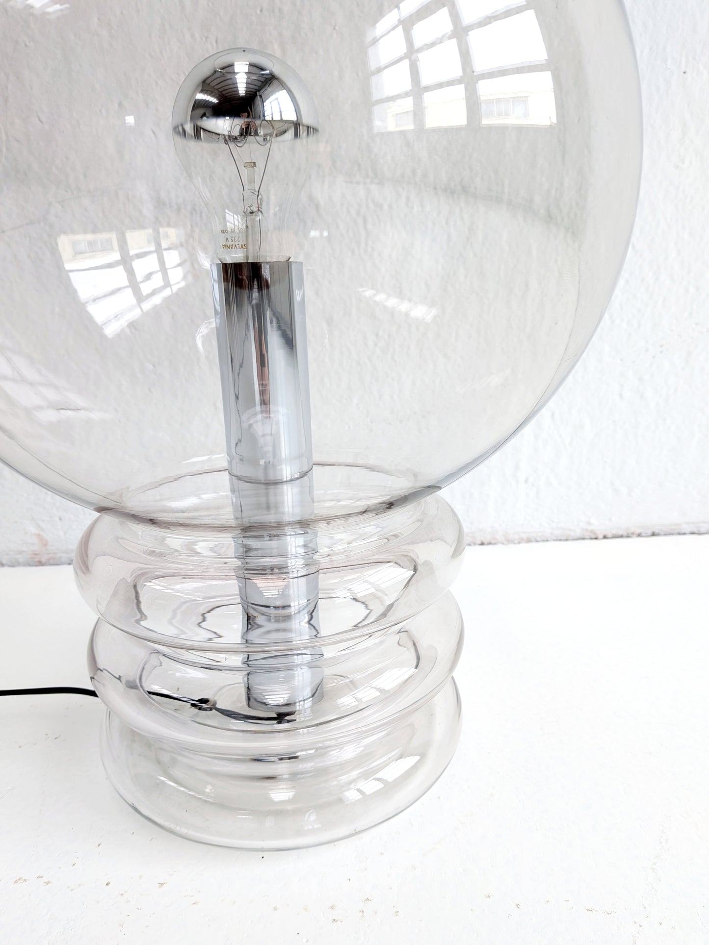 Space Age 'Model 6038' Lamp by Glashütte Limburg 1970s