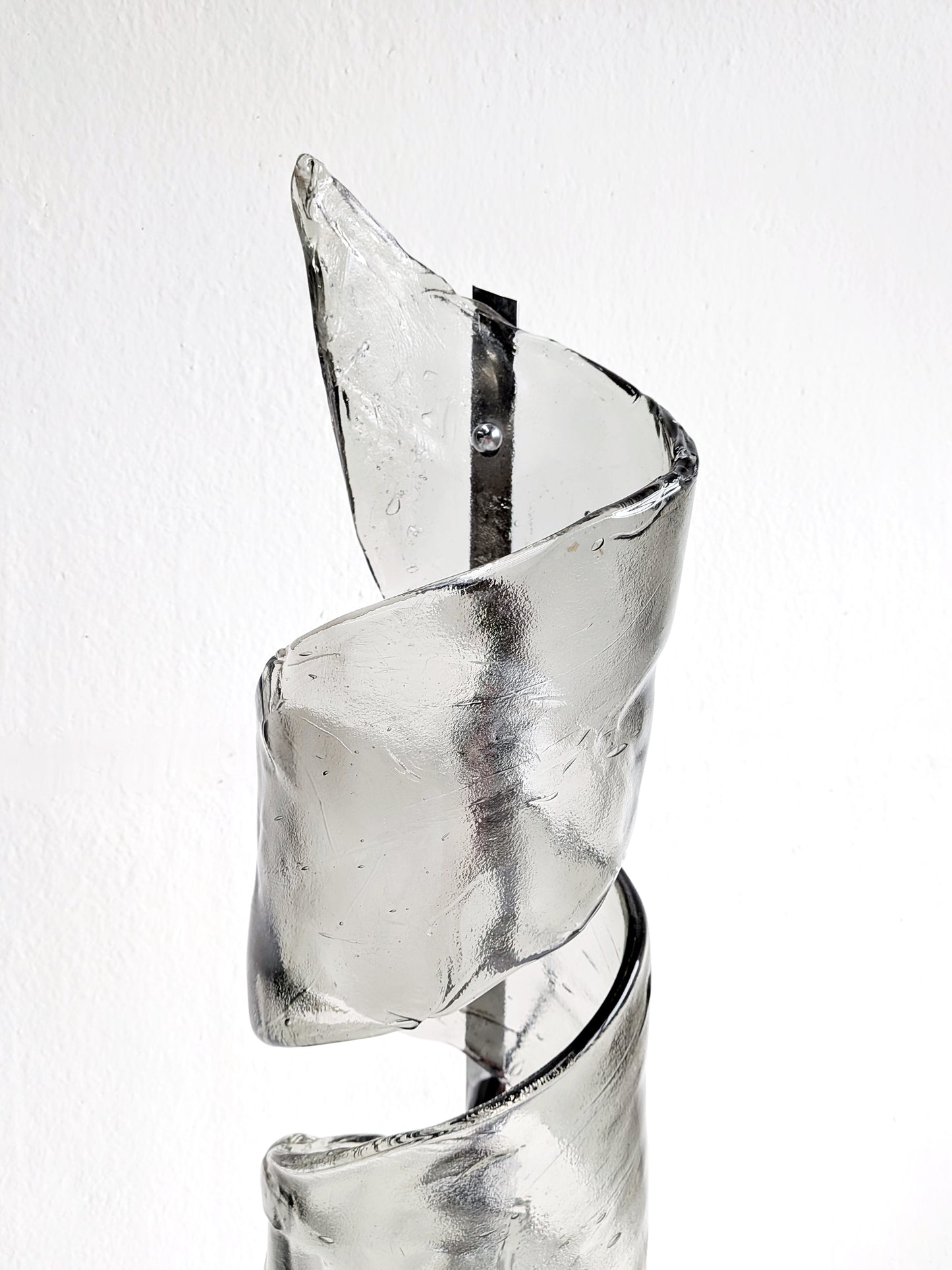 Murano Glass Floor Lamp 'Spiral' by Mazzega 1970s