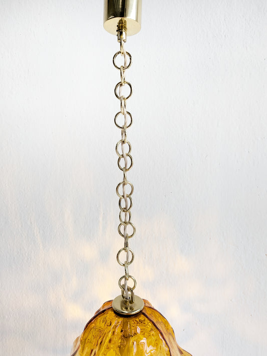 Murano Glass Flower Chandelier 1970s