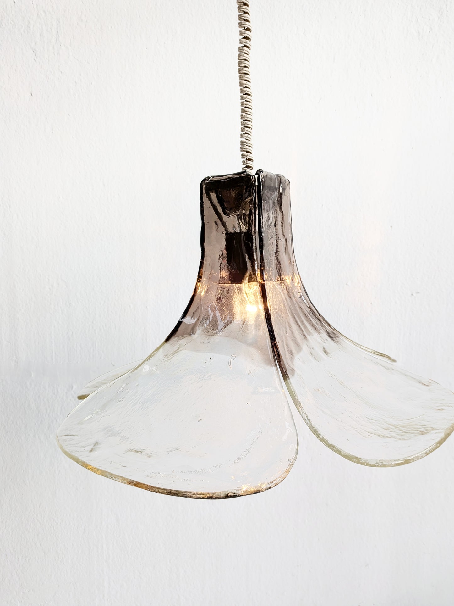 Murano Glass Flower Petal Chandelier by Kalmar 1970s