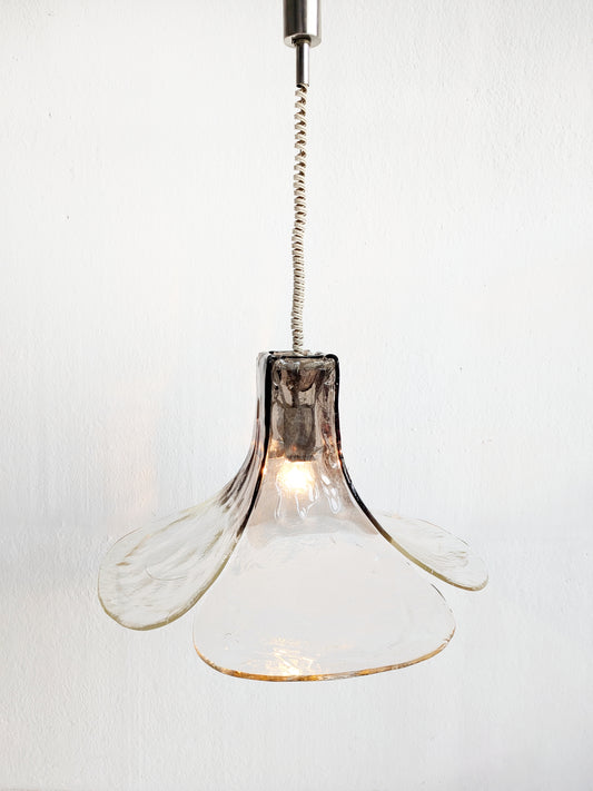 Murano Glass Flower Petal Chandelier by Kalmar 1970s
