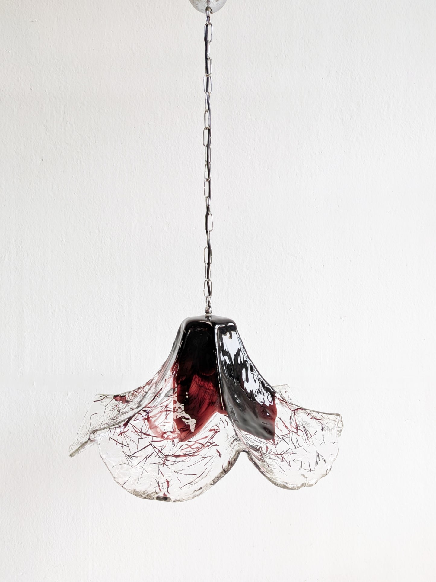 Murano Glass Chandelier by Mazzega 1970s