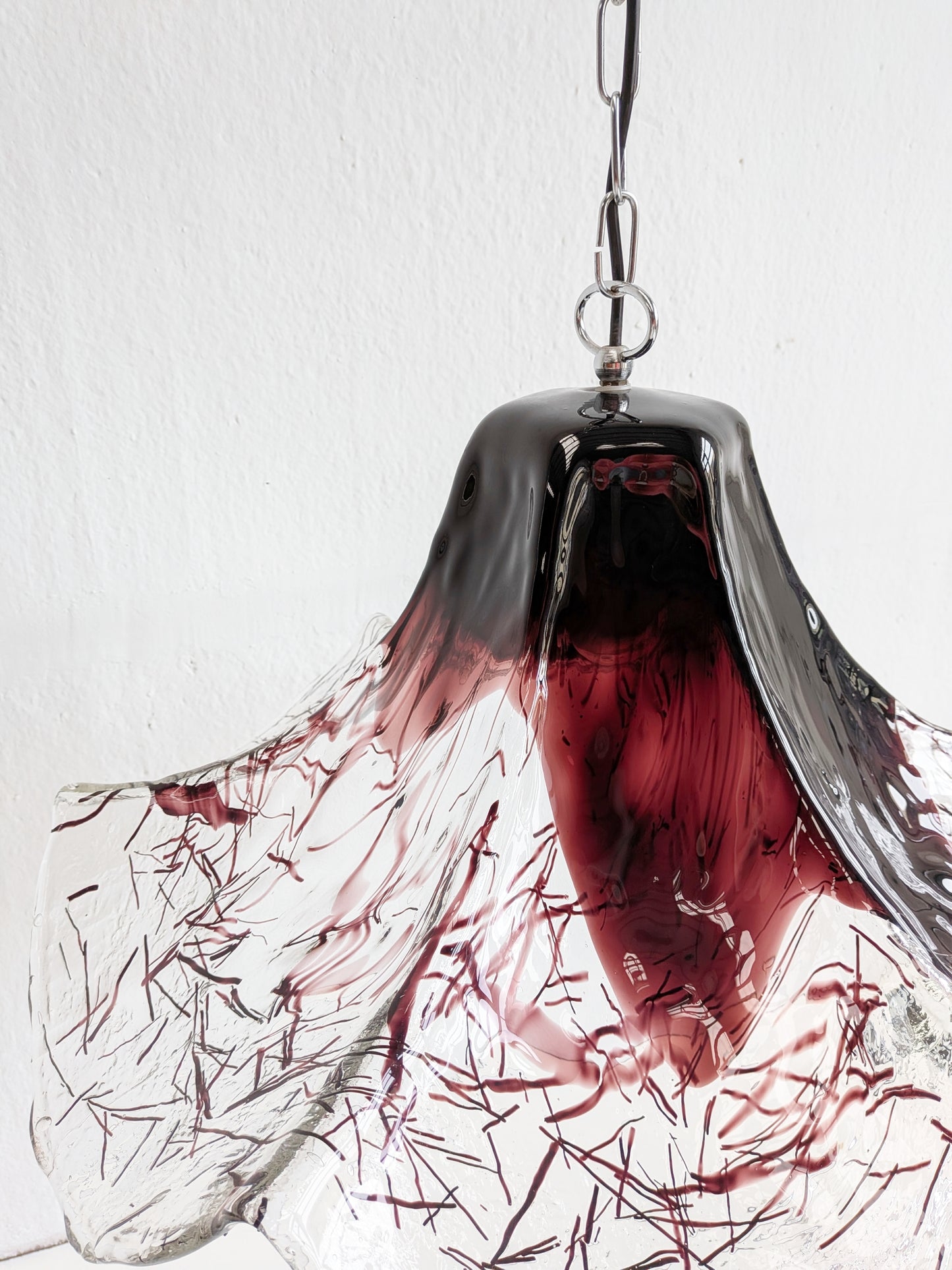 Murano Glass Chandelier by Mazzega 1970s