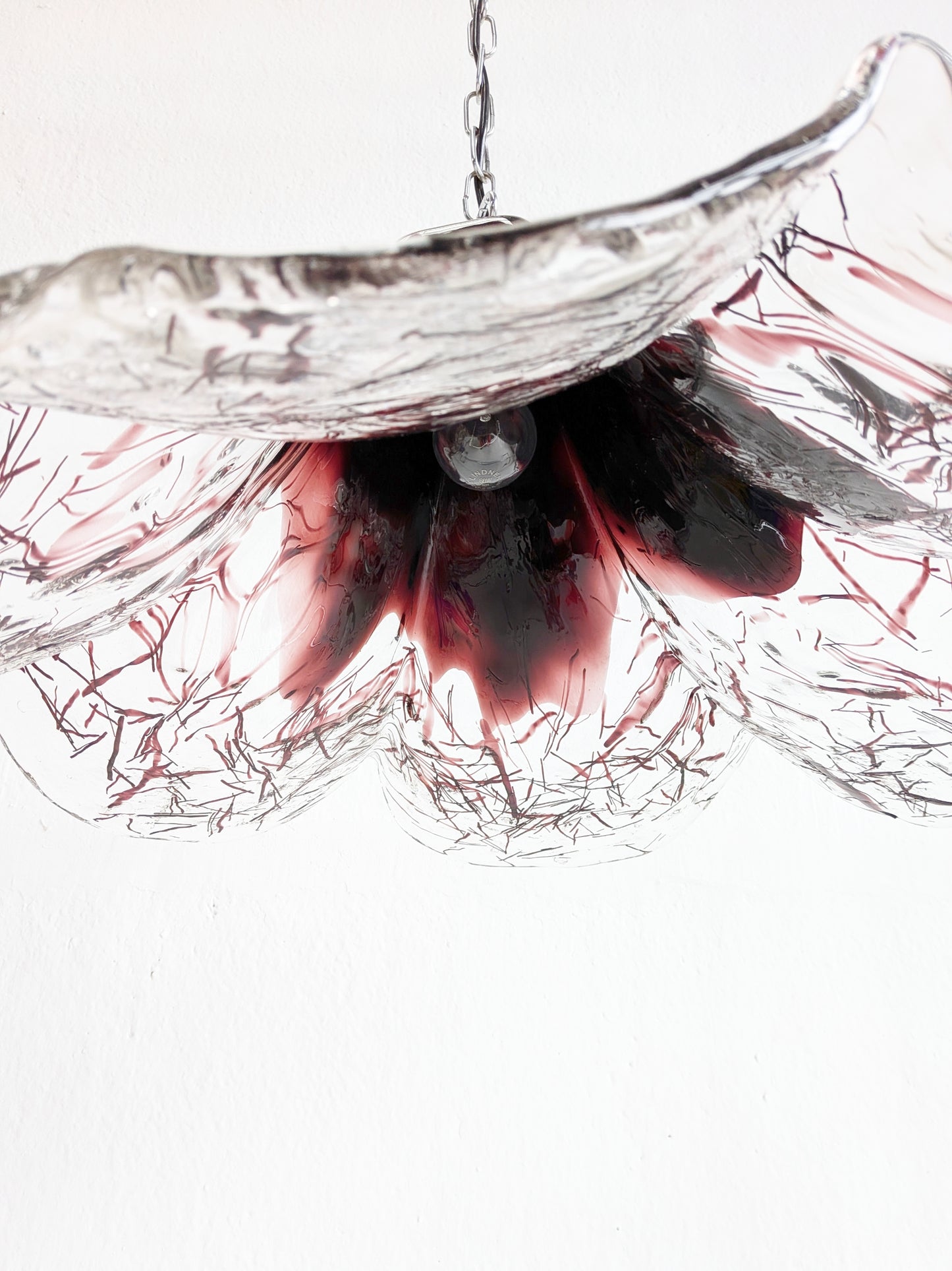 Murano Glass Chandelier by Mazzega 1970s