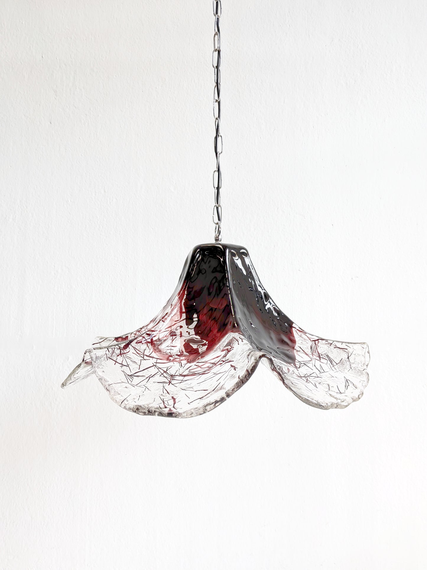 Murano Glass Chandelier by Mazzega 1970s