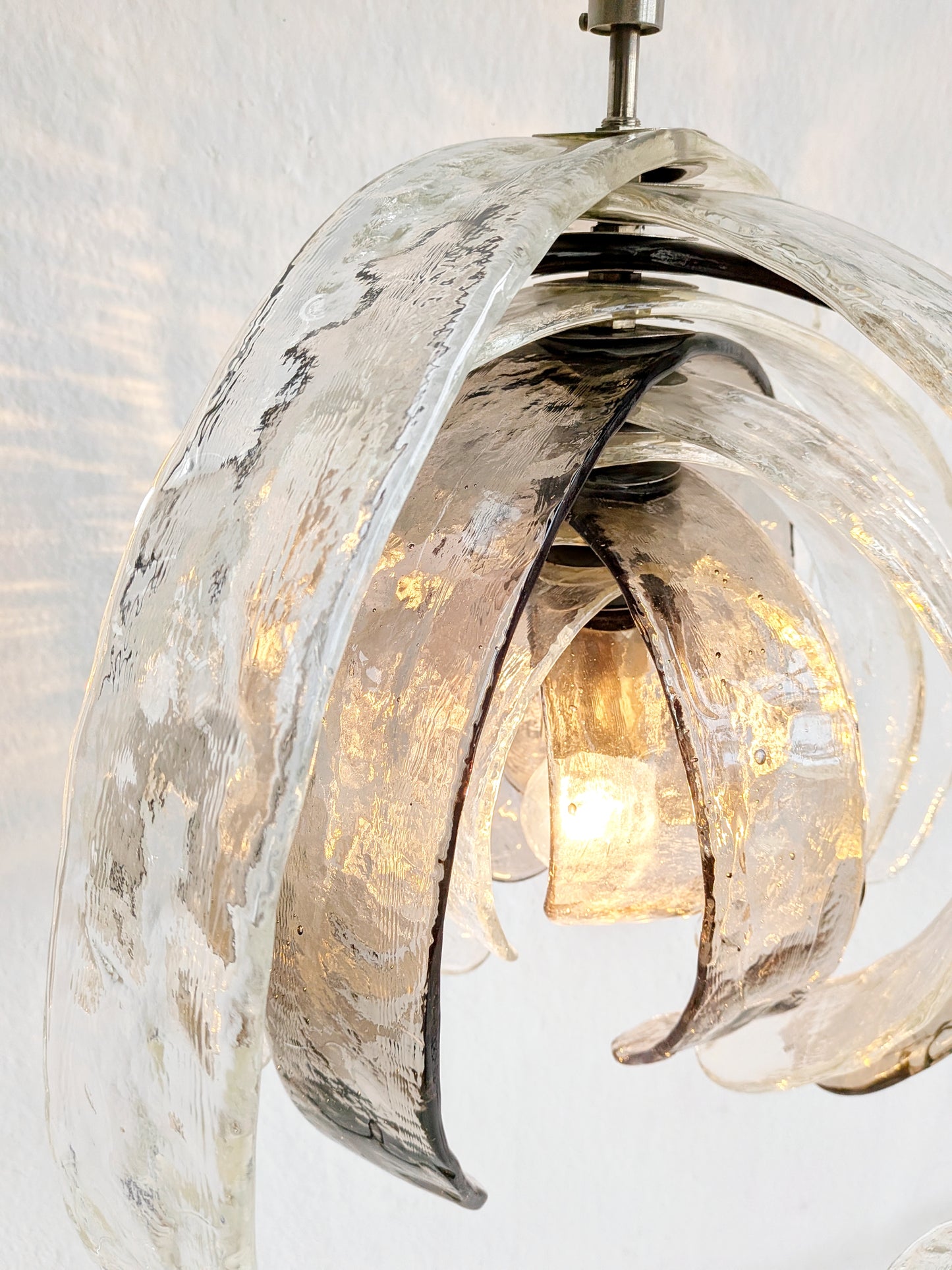 Artichoke Pendant Lamp 'LS 181' by Carlo Nason for AV Mazzega 1970s