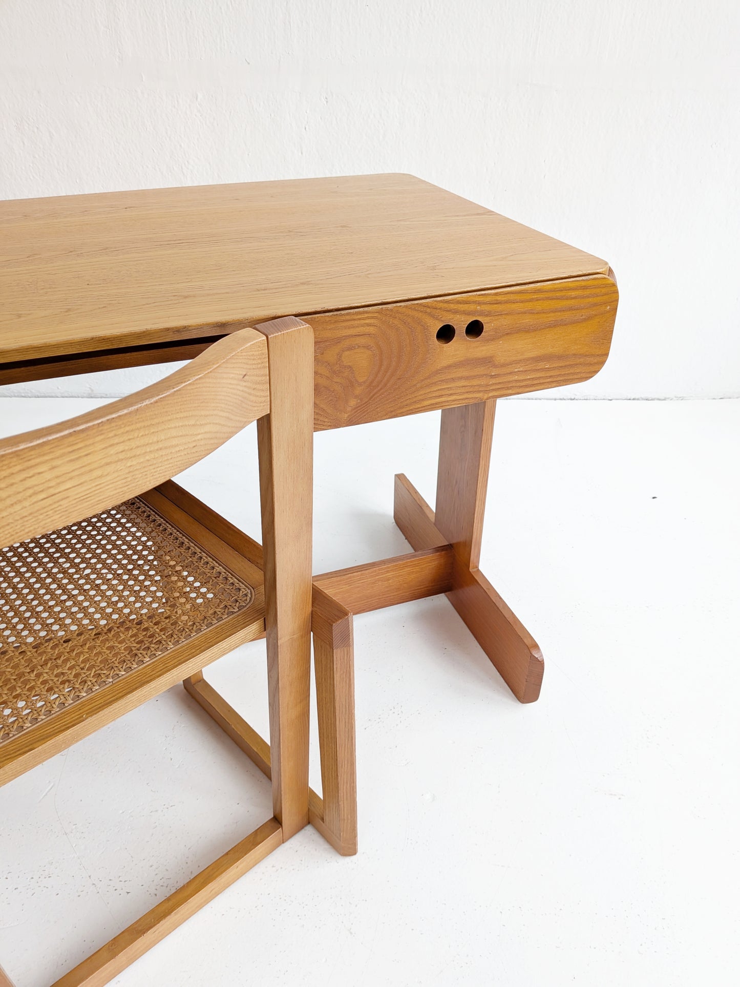 Midcentury Desk & Matching Armchair by Derk Jan De Vries 1970s