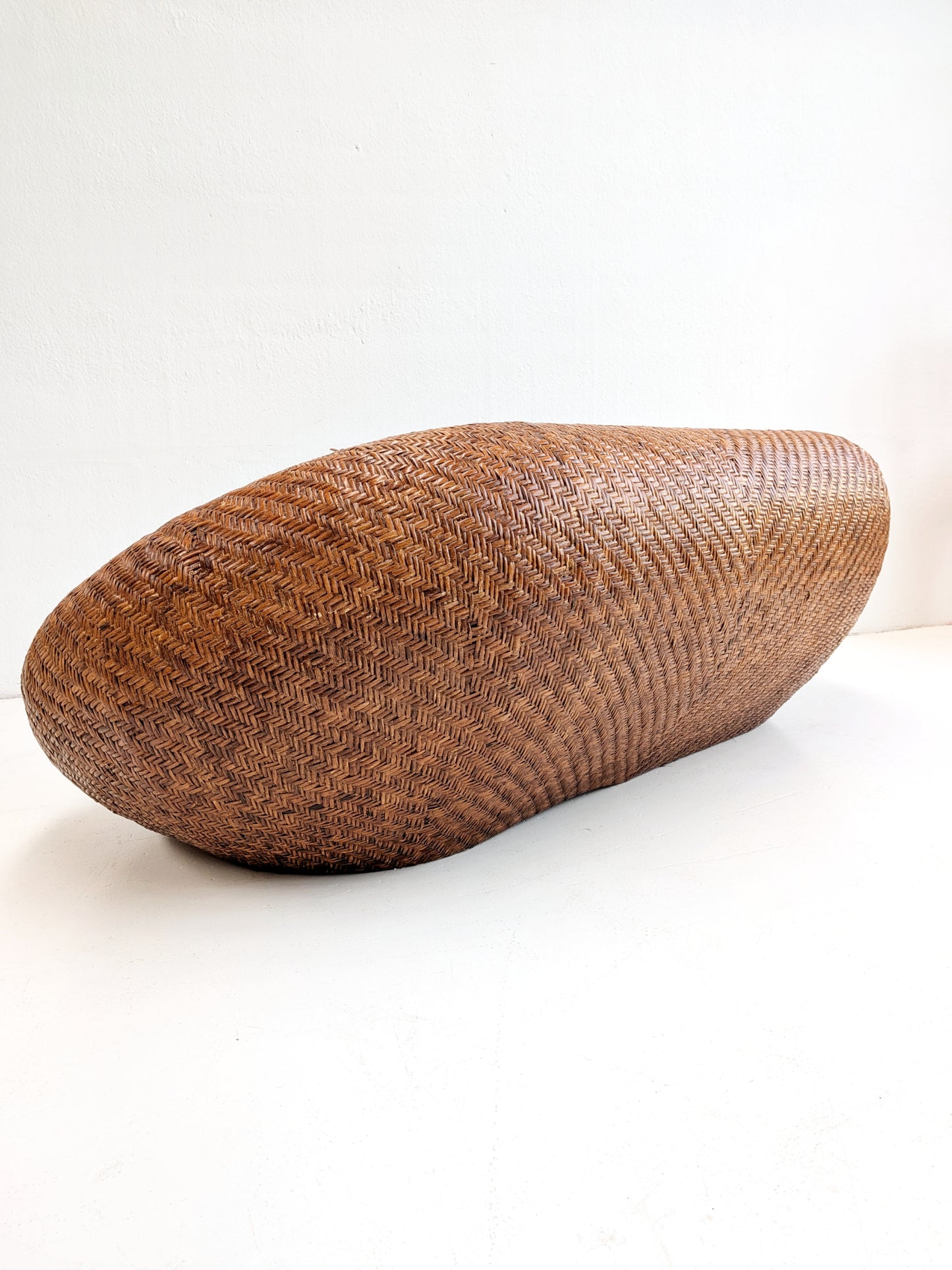 Woven Rattan Egg Sofa by Habitat 1970s
